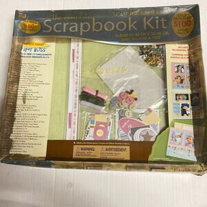 Scrapbook Kit- WT The Complete Kit Post Bound Album & Embellishments, $100 Value